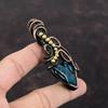 Neon Flash Labradorite Pendant Copper Wire Wrapped Gemstone Pendant Handmade Latest Design Pendant Copper Jewelry For Gift Stylish Pendant