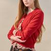 MAXZA Unbalanced Button Round Neck Cardigan Zf03qd003na