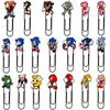 Sonic the Hedgehog Cute Metal Bookmark Paper Clip - Colorful DIY Stationery Ornament