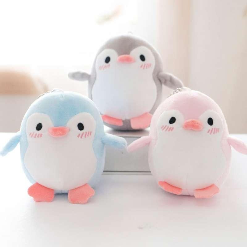 Cute Penguin Plush Toy Pendant For Children's Backpacks And Suitcases 12cm Blue