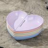 10pcs Heart-shaped Snack and Fruit Tray - Durable Plastic, Suitable for Desserts, Cakes, and Kimchi - Ideal Kitchen Accessory