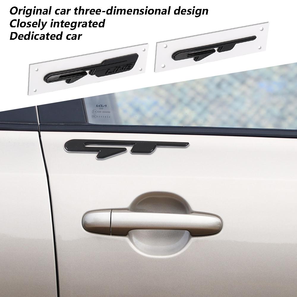 XWGZ4 3D Car Styling Body Trunk GT LINE Sticker Badge Decor Auto Accessories For Kia Sportage Ceed ProCeed Rio Niro Picanto Sorento
