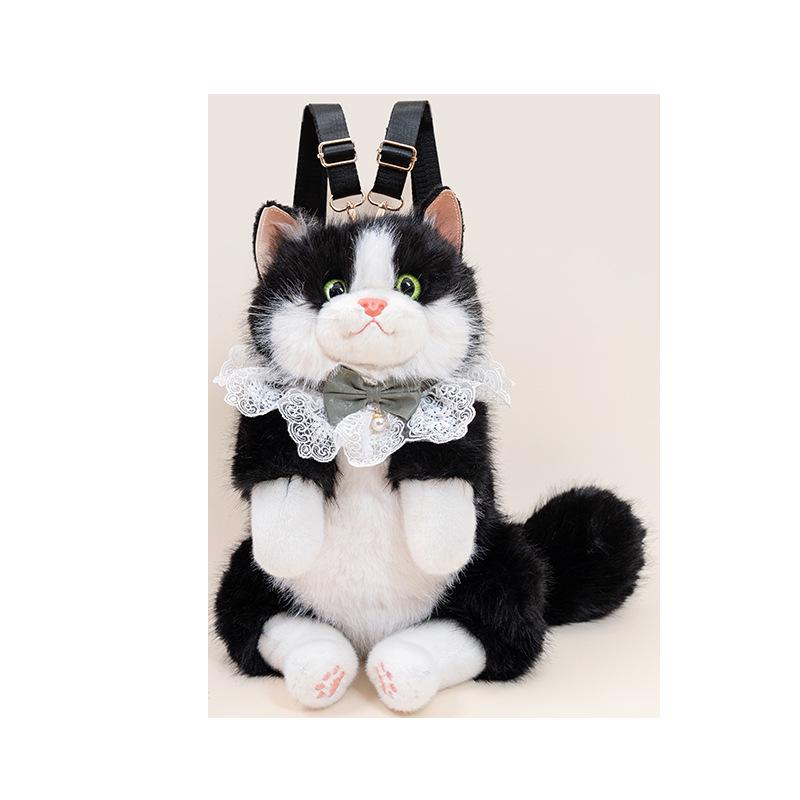 Cat Plush Backpack & Kitten Doll - Stuffed Toy Gift for Kids