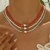 Bohemian Resort Style, Phianite Beaded Necklace In Many Colors, Elegant Accessories for Women, Creative Gifts for Lovers