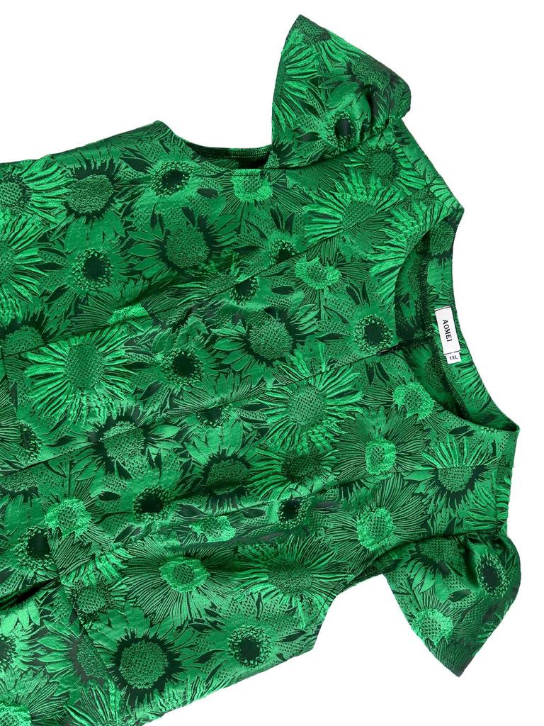 Blumen-Jacquard A-Linien-Kleider in Übergröße für Damen mit kurzen Kappenärmeln, ideal für Partys, Brunches und besondere Anlässe