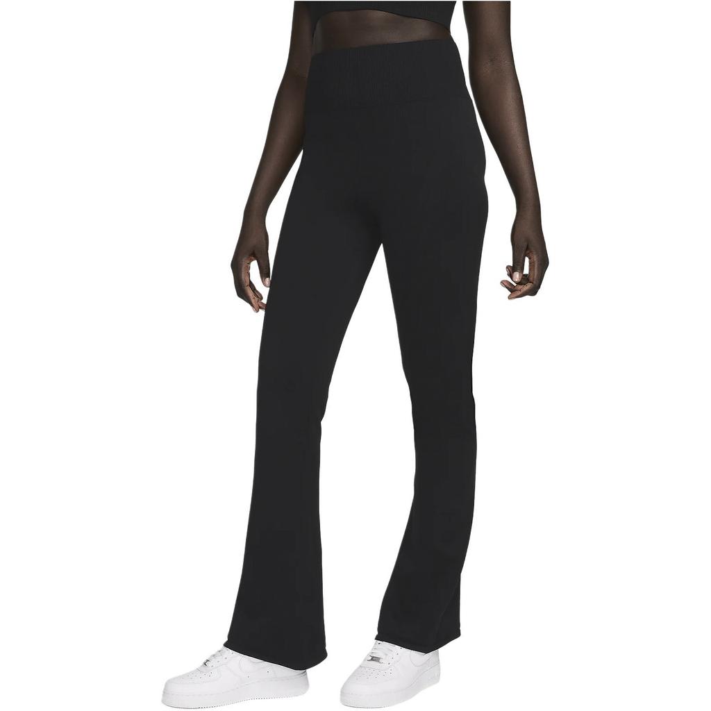 Nike Sportswear Chill Knit High Waist Soft Comfortable Casual Pants Women Bottoms Black FN4686-010
