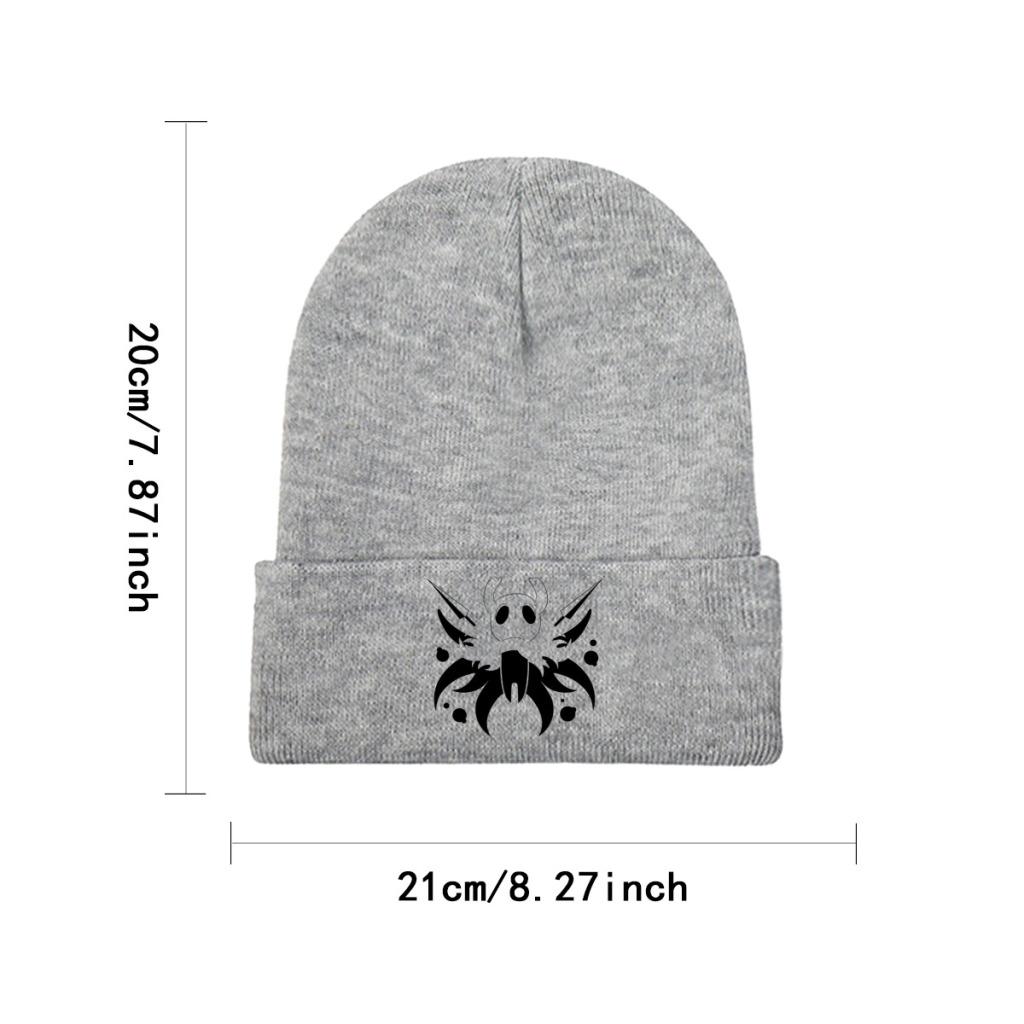 Hero of Dirtmouth Hollow Knight Strickmütze Mützen Herbst Winter Mütze Warm Polyester Casual Totenkopf Videospiel Mütze Unisex Damen