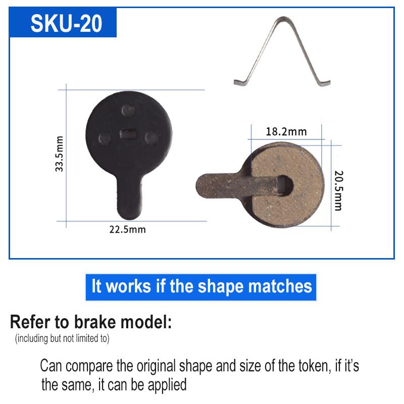 4 par Resin sykkel sykkel skive bremseklosser for SHIMANO SRAM AVID HAYES Magura Formula og scooter sykkel skive bremse