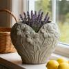 Multifunctional Heart Flower Vessel Silicone Mold for Handmade Home Deck Jewelry Crafting and Artistic Gift Creations