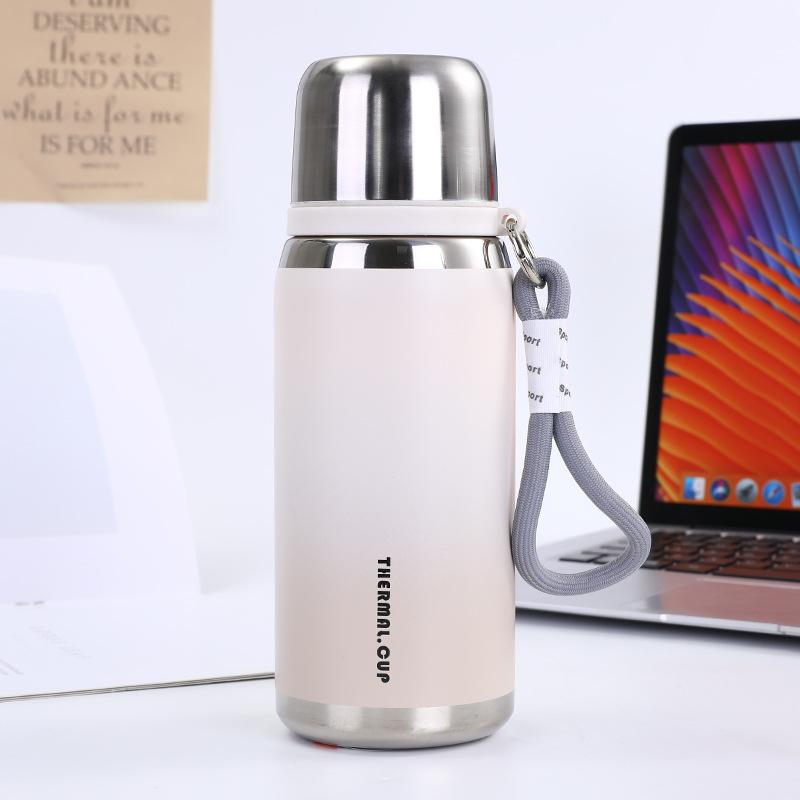 Stainless Steel Insulated Cup Tea Separation Tea Cup Outdoor Portable Mountaineering Travel Water Cup