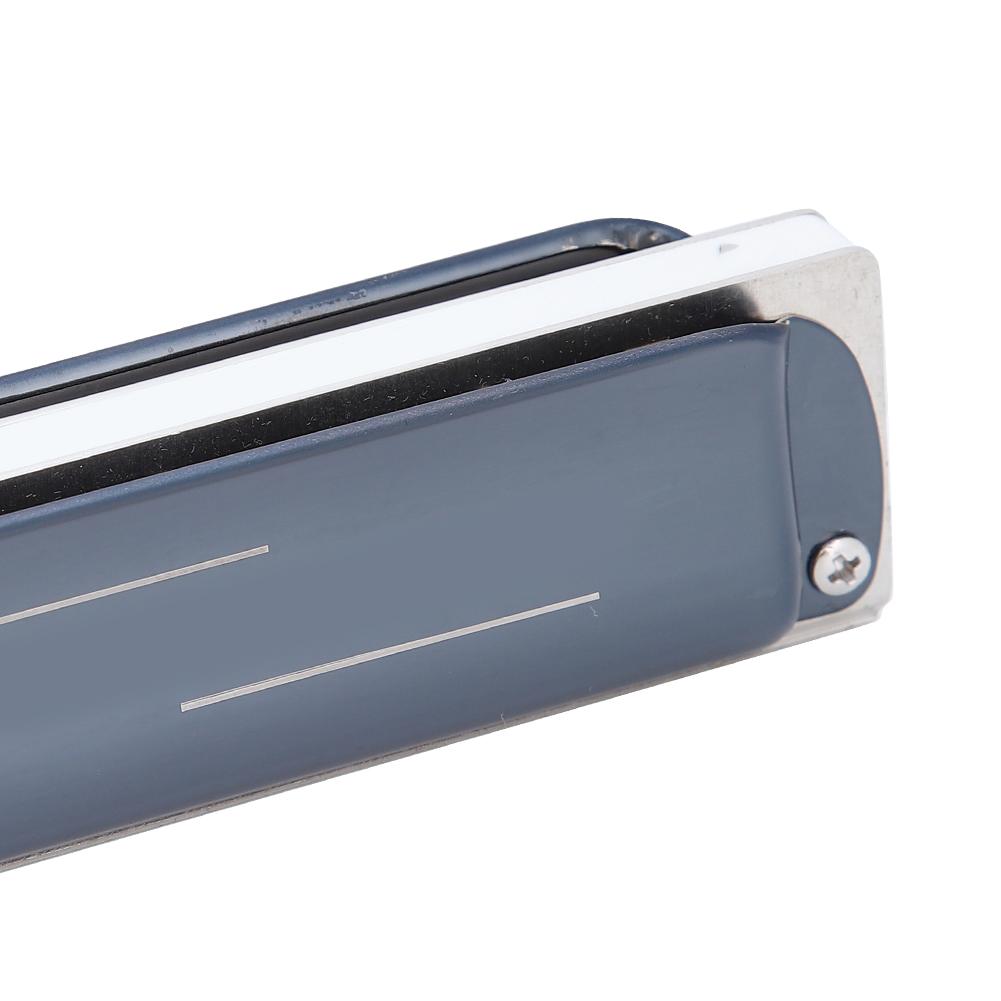 Blues Harp Mundharmonika 10-;Loch Professionelles Mundharmonika G-Ton Geschenke Edelstahlabdeckung(blau )