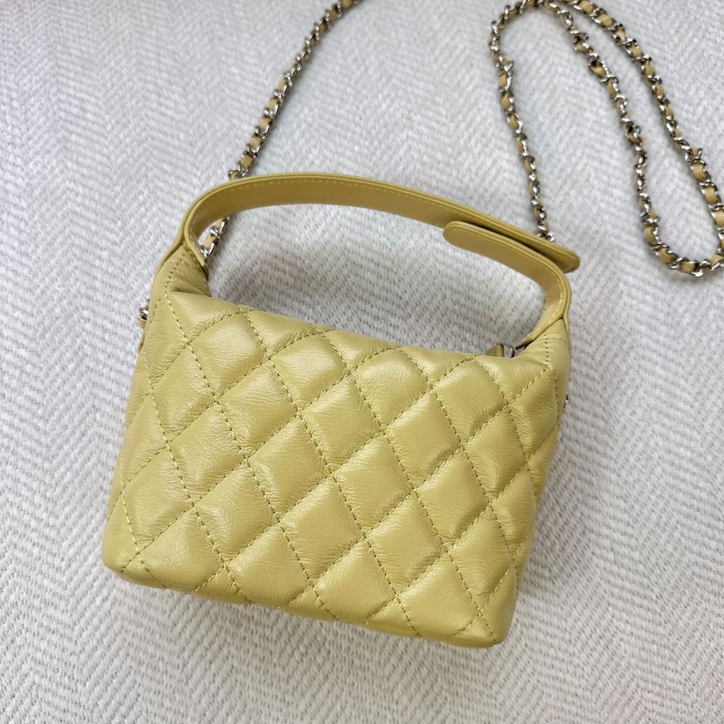 2025 Νέα Τσάντα Γεύματος από Δέρμα Μοσχαριού Ανώτερης Στρώσης, Μικρή, Άρωμα Στυλ, Πλέγμα, Αλυσίδα, Μόδα, Ευέλικτη, Φοριέται στον Έναν Ώμο, Χιαστί, Τσάντα Γυναικεία