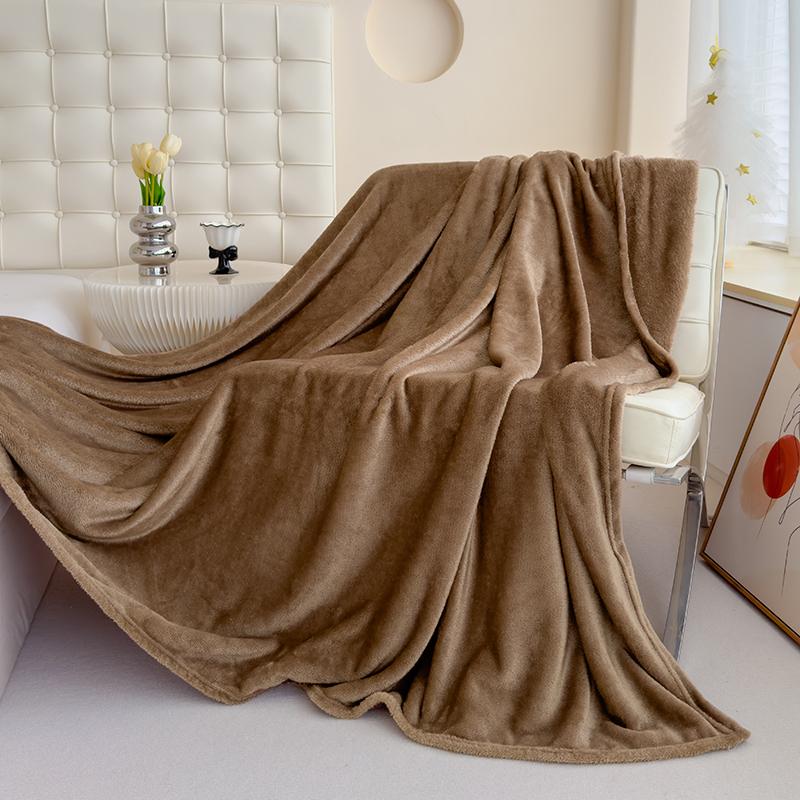 Single/Queen/Super King Thicker Fleece Throw Blanket for Bed or Sofa , Soft Plush Blanket