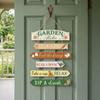 Retro Garden Wooden Hanging Sign Floral Print Funny Sign for Garden Lovers  Farmhouse Ornament
