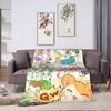 Adventure Story Hamtaro Blanket  Super Warm Novelty Plush Bedding Throws For Bedroom Airplane Travel Flannel Bedspread Bed Cover