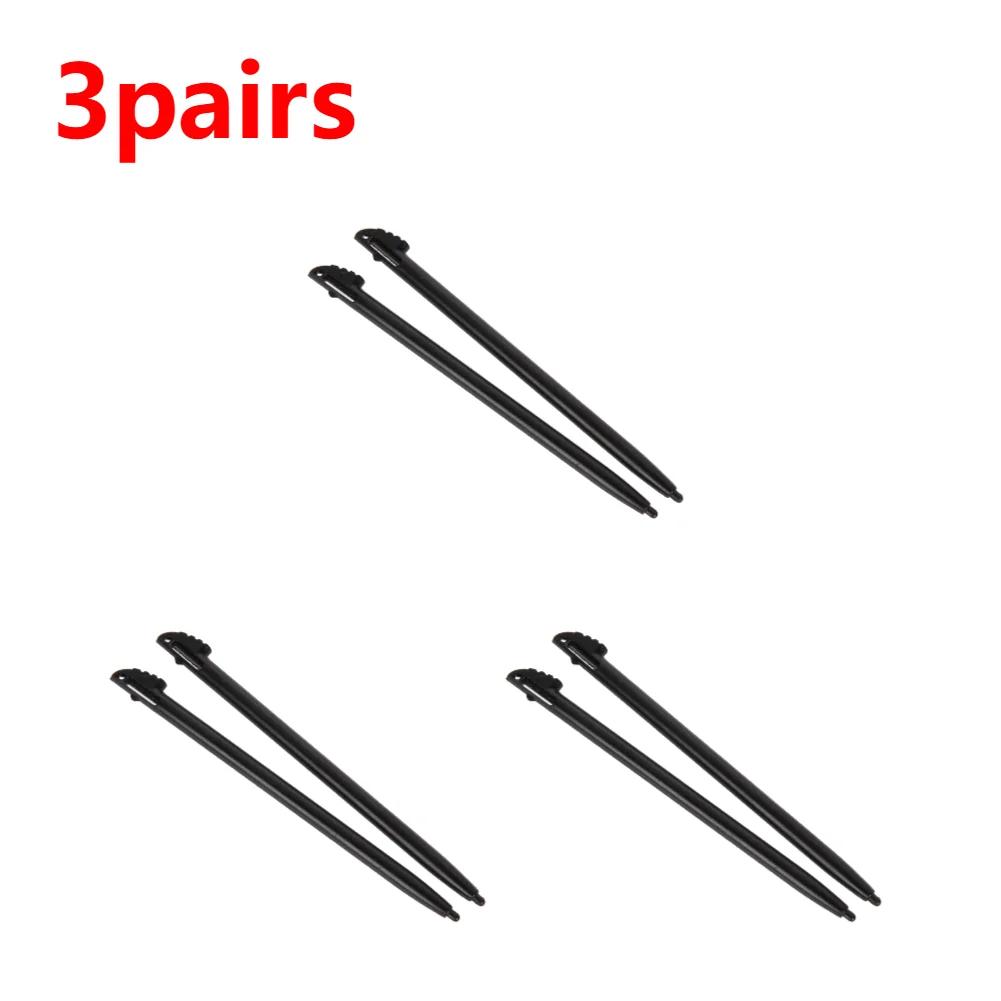 1-15pairs Touch Screen Stylus Pen Compatible with Nintendo 3DS XL / LL Gaming Accessories Black Plastic Gaming Touching Pencil