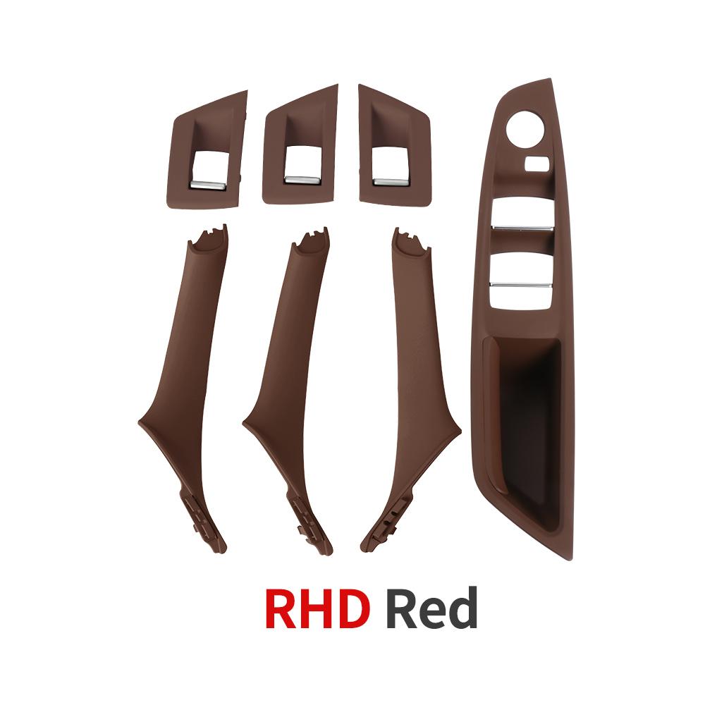 For BMW 5 Series Car Interior Inner Door Handle Panel Pull Trim Cover Window Switch Panel Handle Set For BMW F10 F11