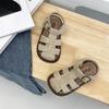 Boy's Shoes - Girls' Hollow-out Retro Anti-slip Soft-soled Sandals for Beach Wear