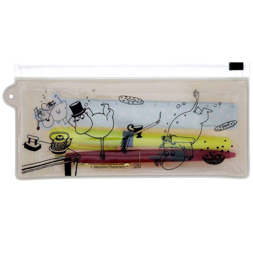 

Sunstar Stationery Набор ручка и линейка Муми-тролль S4479998, Слоновая кость, слоновая кость