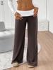 Entspannt geschnittene Schlaghosen mit eingesetztem Polyester für legere Damen-Sommerkleidung