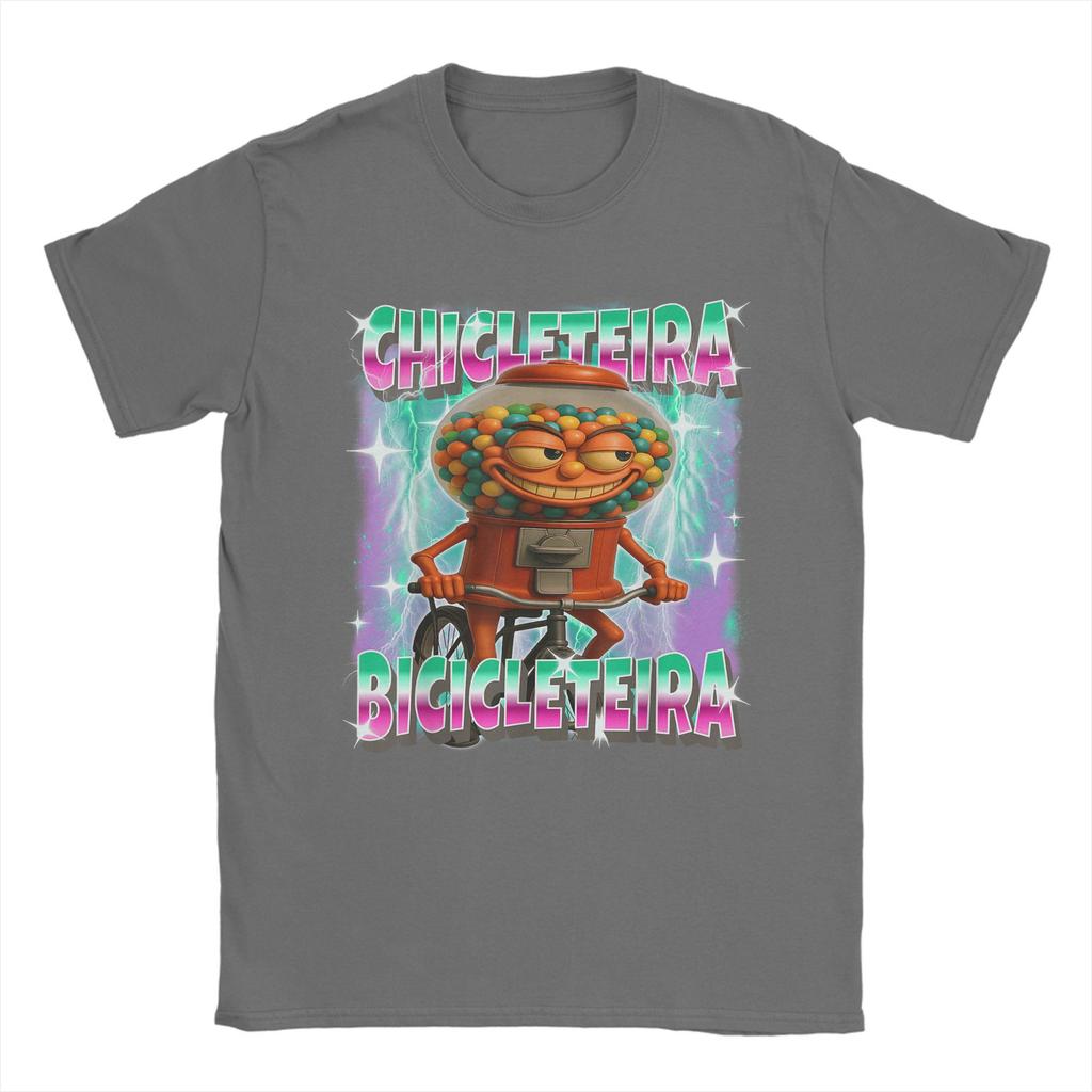 Men's Chicleteira-Bicicleteira Italian Brainrot Chiclete Bicicleta T Shirts   Clothing Short Sleeve O Neck Tees T-Shirts