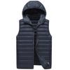 Men's Winter Hooded Down Cotton Vest Waistcoat