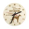 Greyhound, English Greyhound - Clock with Dog, Wooden Clock with Engraving, Personalised Clock by
