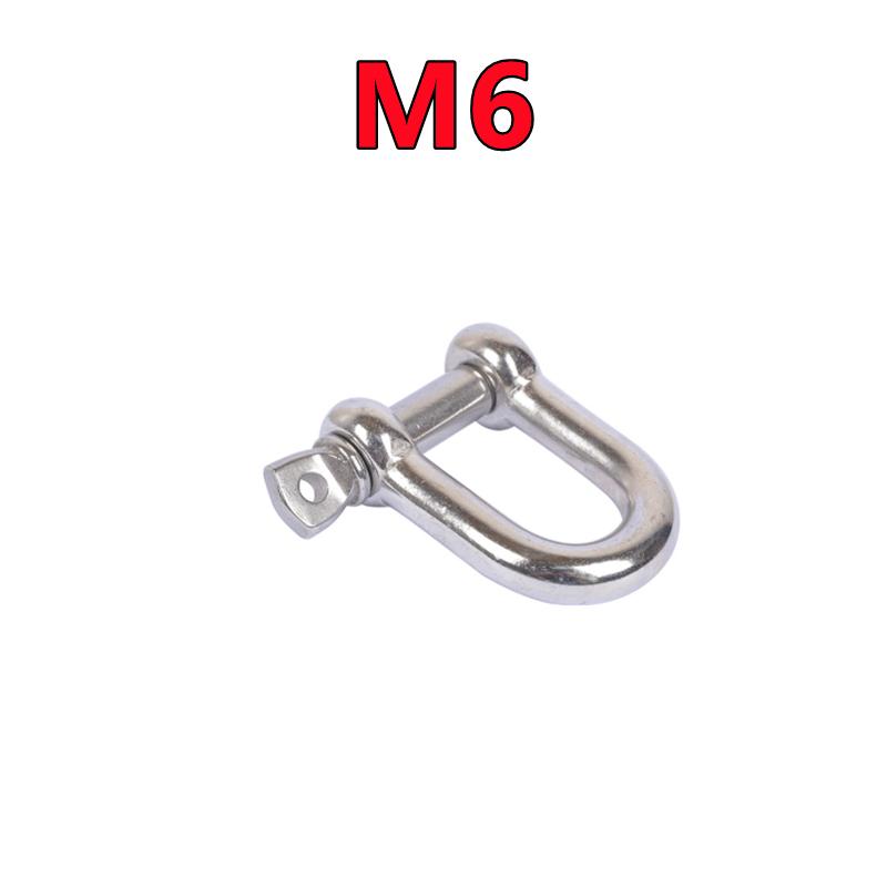 M4-M14 D typ třmen krátký odstavec rigging 304 nerezové třmenové háky lodní rigging hardware pro řetězové drátěné lana zvedání