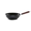 Zhangqiu Hand-Forged Non-Coated 32cm Flat-Bottom Iron Wok