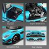 1/24 Scale Koenigsegg One Collectible Ornament with Sound, Light, and Feedback Function , Alloy Sports Car Toy Gift for Boys