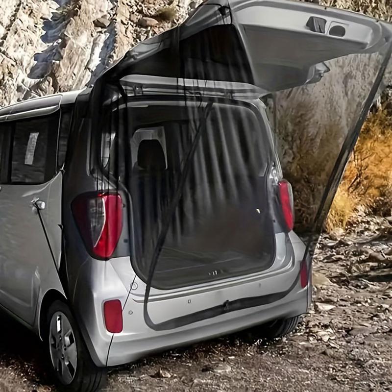 Tailgate Tent Breathable SUV Camping Anti-UV Cooler Net Breathable Magnetic Mesh Net Screens With Two-Way Zipper Travel UV Sun