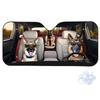 [Cute Pet Who Can Drive] Car Sunscreen Visor Front Gear Animal Driving Printed Aluminum Foil Folding Light Baffle