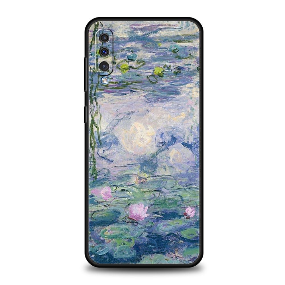 Phone Case For Samsung A24 A12 A14 A32 A50 A70 A20E A20S A10S A22 A30 A40 A34 A54 A42 A52 5G A02S A04s Cover Claude Monet Art