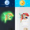 Sticker Decal Wall Self-adhesive Glow In The Dark PVC Luminous Fairy Mushroom Switch Decoration Home Decor Stickers