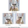 Thicken Arm Sleeves Female Y2K Fashion Arm Warmers Bowknot Soft Knitted Gloves Women Girl Half Finger Mittens Solid Color