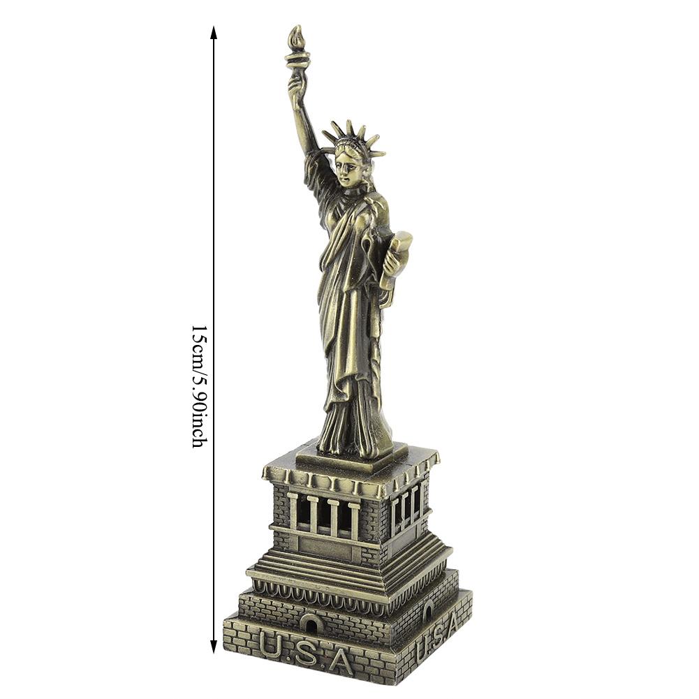 Model de clădire din metal Statuia Libertății Decor pentru birou Model de clădire celebru cadou
