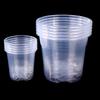 5Pcs Transparent Plastic Flower Pots with Drainage Holes for Gardening - Root Growth Visibility And Water Damage Protection