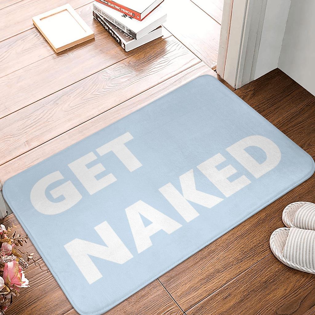 Get Naked Doormat Non-Slip Kitchen Bath Mat Bedroom Balcony Floor Door Entrance Carpet Rug