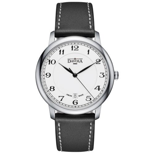 Davosa Amaranto Swiss-Made Men's Watch, 3-Hand, Date, 162.480.26, Black