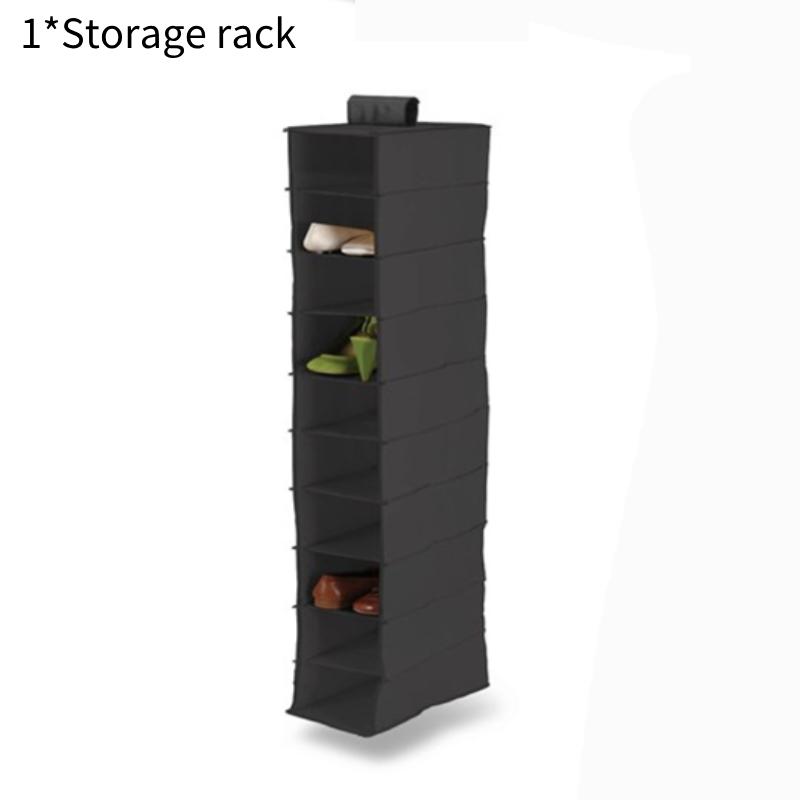 

Hanging Bag Storage Multi Functional Storage Holder Rack Vertical Bedroom Cube 10 Layer чёрный