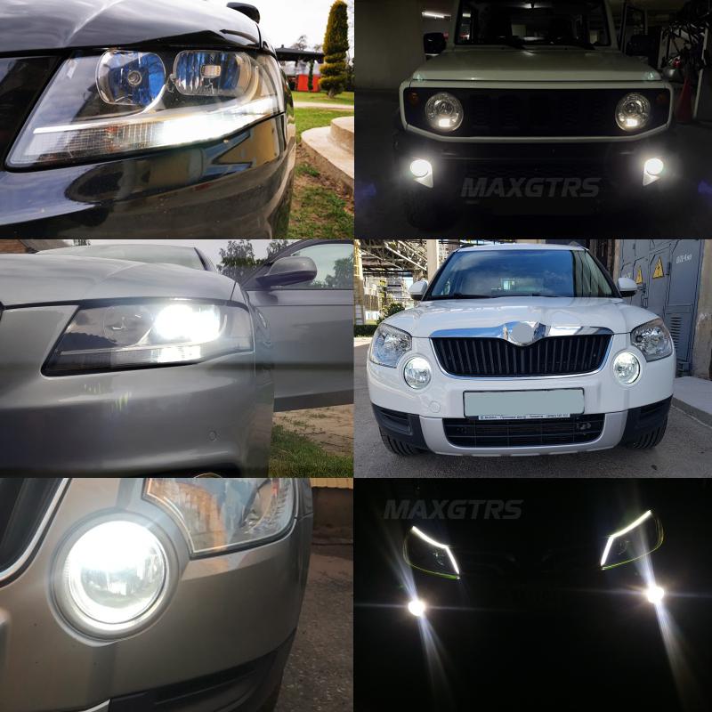 MAXGTRS 2X P13W SH23W PSX26W 4014 3030 Led DRL Auto Fog Lamps Canbus Car Daytime Running Light