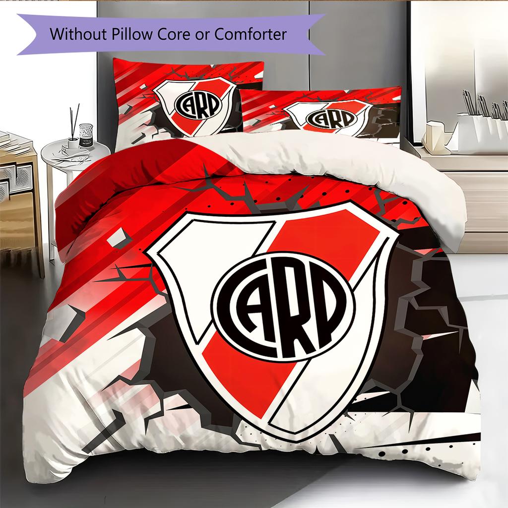 River Plate Pattern Bedding Home Decoration Birthday Gift (1 * duvet cover + 2 * pillowcase, without core)