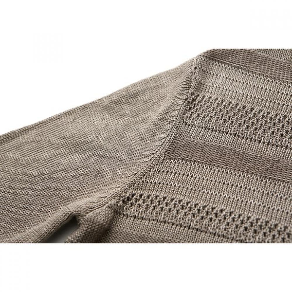 Furina Cotton Blend Texture Stripe Sweater