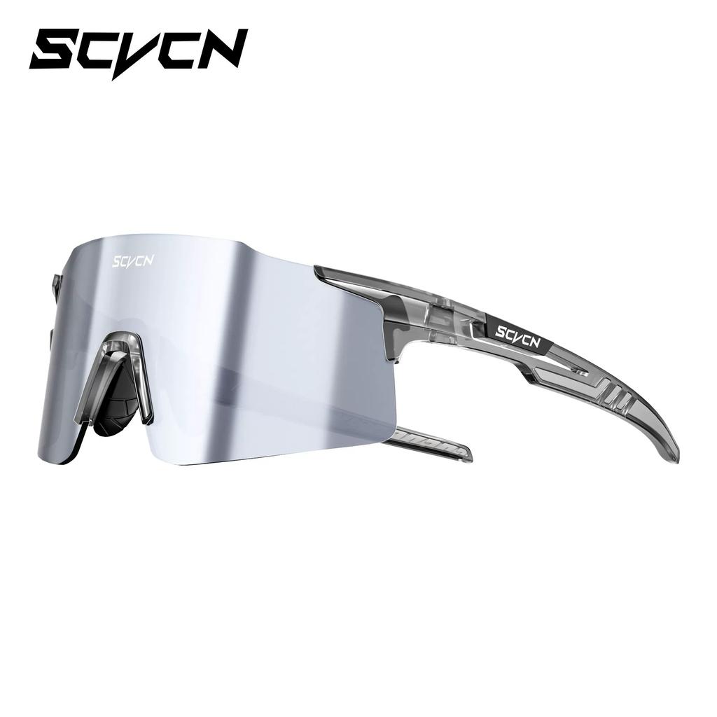 Lunettes de cyclisme Scvcn Saiwen pour femmes, Lunettes de protection anti-buée d'extérieur changeant de couleur jour et nuit, Lunettes de sport professionnelles coupe-vent pour hommes