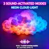 3D Big Cloud Lightning Light USB-Powered Music Sync Color Changing Led Lights for Adults Kids Indoor Home Bedroom