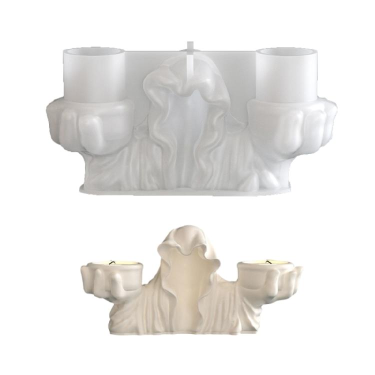 

Multipurpose Silicone Mould For Crafting Gothics Styles Candle Holders And Gift 1