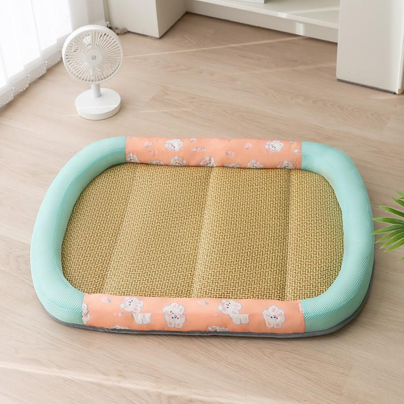 Breathable Removable Dog & Cat Nest: Latex Cushion Sofa Bed, Small Pet Sleeping Pad, Spring/Summer-Ready.