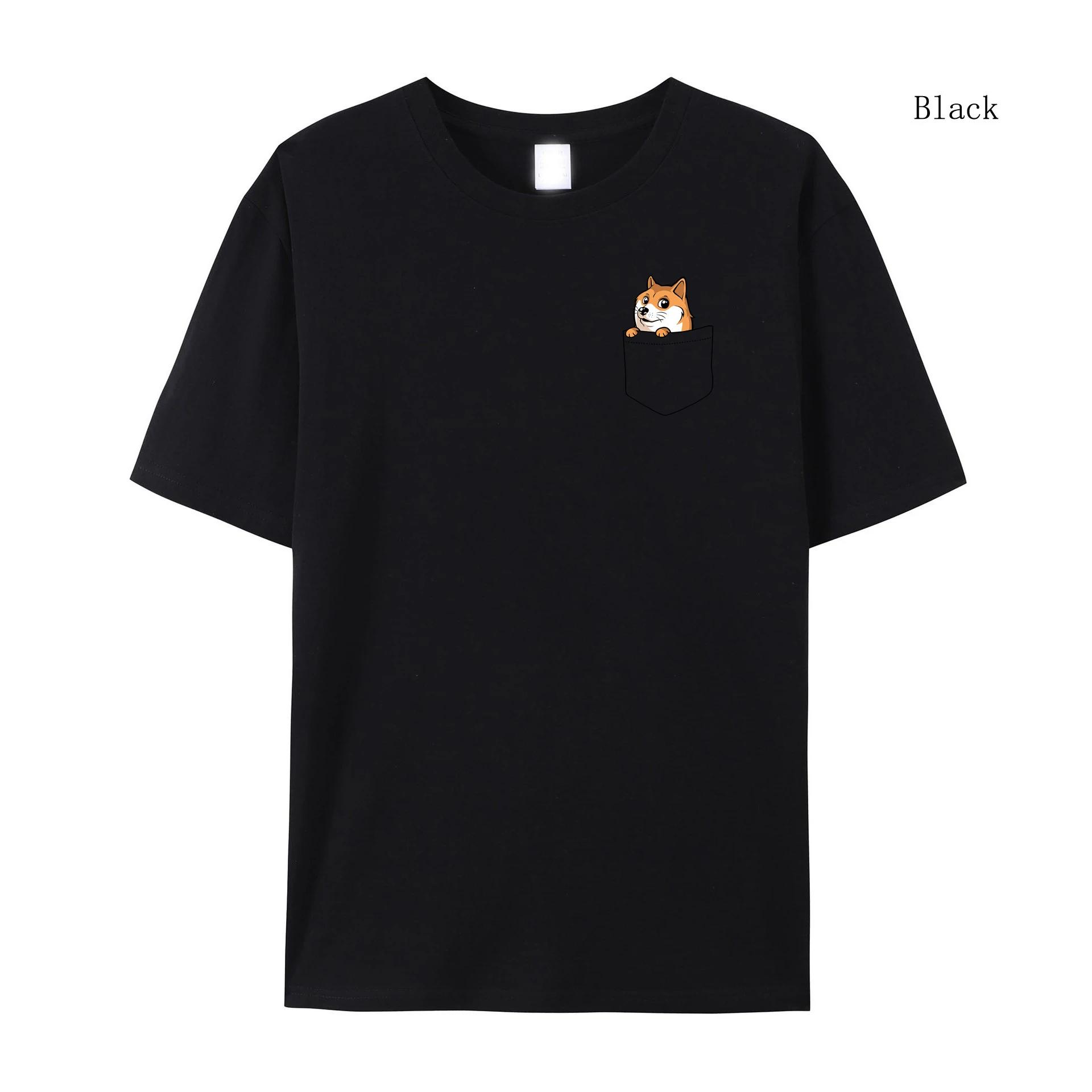 Женская футболка Летняя футболка с короткими рукавами Pocket Cat Женская футболка — фото 4