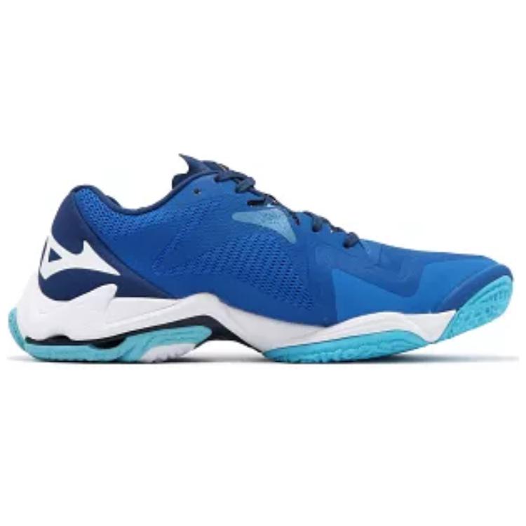 Mizuno Wave Lightning Z8 Wide Mugen Blue Herren Sneaker Weiß Estate-Blau V1GA240101