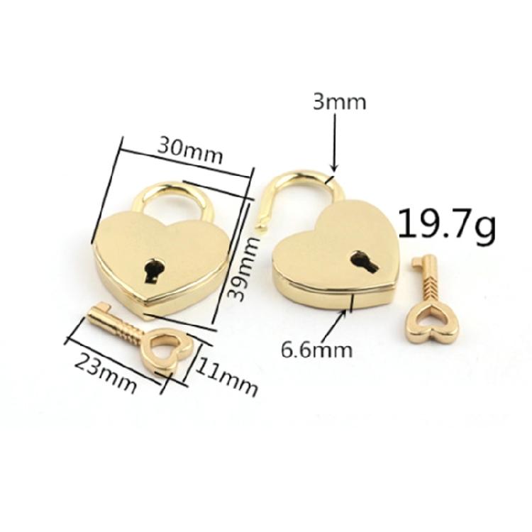 Decorative Heart Lock with 2 Key Strong Mini Padlocks Not Corrosion Lock for Suitcases Storage Units School Lockers